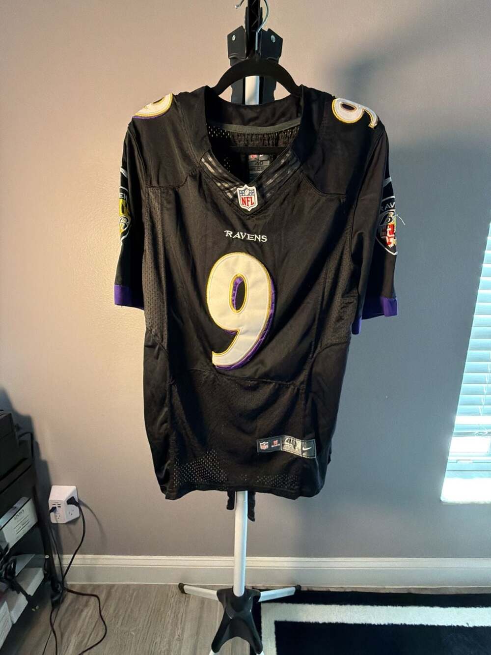 Nike Justin Tucker Baltimore Ravens #9 Black On-Field Football Jersey